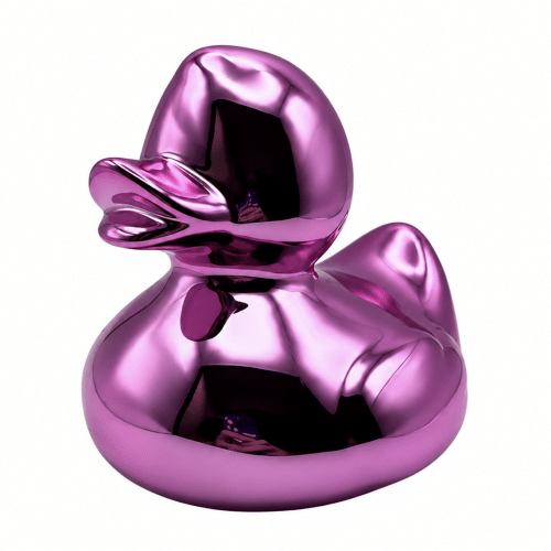 Canard "miroir" rose