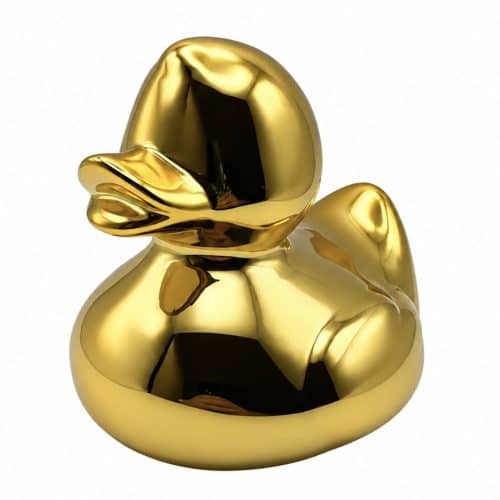 Canard "miroir" doré